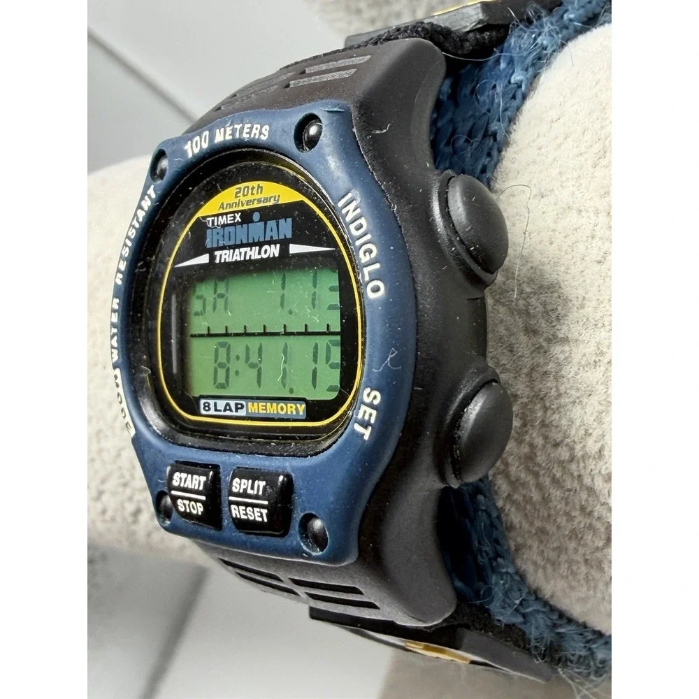 Timex Ironman Triathlon 20th‎ Anniversary 1998 New Battery Ladies Watch 33MM 7
